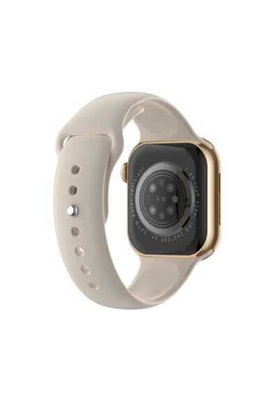 Watch 8 Gold 2.0 Inç Amoled Ekran Spor 2 Kordonlu Krem-bej Akıllı Saat Iphone Huawei Xiaomi Uyumlu 9 - 2