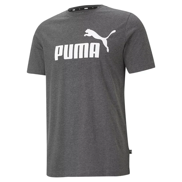 Puma 586736 01 ESS Heather Tee Erkerk T-Shirt - Resim 4