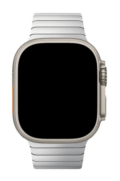 Apple Watch Uyumlu Paslanmaz Çelik Bilezik Akıllı Saat Kordonu 45-49mm Series 7, 8, 9, 10, SE, Ultra - 2