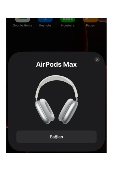 Airpods Max Fileli Kulak Üstü Bluetooth Kulaklık Ve Kılıf Pop-Up Aktif Gürültü Engelleme-Şeffaf Modu iPhone Uyumlu ( Siyah ) - 4