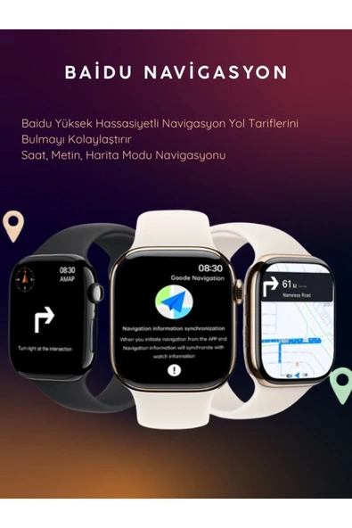 Watch Hk 10 Pro A Siyah 2.02 inc Amoled Ekranlı Akıllı Saat Sesli Görüşme,ChatGPT Huawei iPhone Uyumlu 9-8 - 8