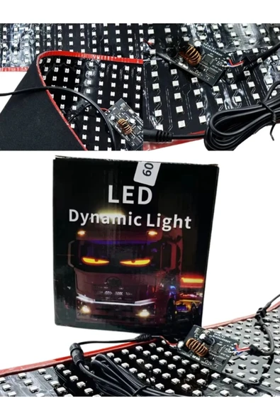 150 Cm Şeytan Led Gözler Animasyonlu Araba,kamyon,otobüs Kumandalı Esnek Ön Arka Cam Rgb Led Ekran - 4