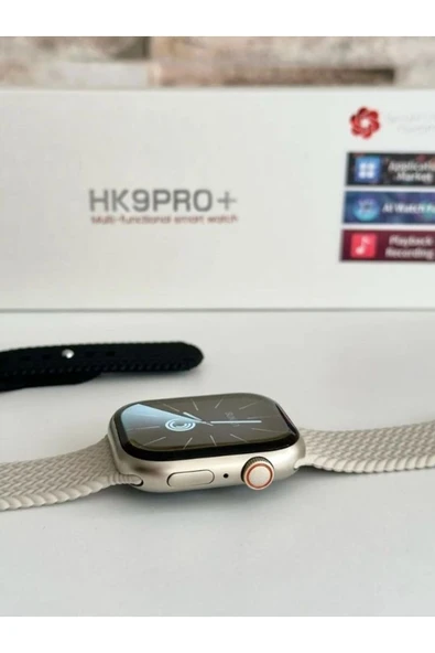 Watch 9 Gri HK9 Pro Plus Akıllı Saat - AMOLED Ekran, Sesli Görüşme, iPhone & Huawei Uyumlu 8-10 - 14