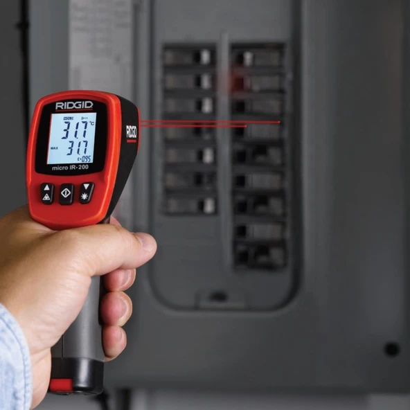 Rıdgıd 36798 Micro IR-200 Temassız Kızılötesi Lazer Sıcaklık Ölçer Termometre - Resim 5