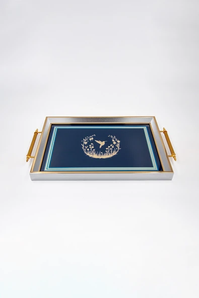 Mondecor MARBELLA DEKORATİF SÖZ NİŞAN SUNUM TEPSİSİ 35X22CM