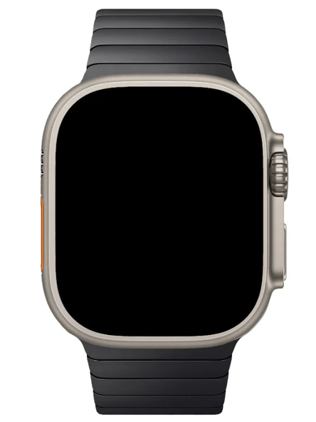 Apple Watch Uyumlu Siyah Paslanmaz Çelik Bilezik Akıllı Saat Kordonu 45-49mm Series 7, 8, 9, 10, SE, Ultra - 3