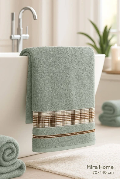 NaturaSoft %100 Pamuk Banyo Hamam Havlusu 70x140 cm - 11