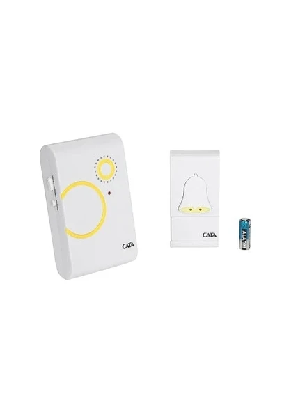 CATA CT-101 Kablosuz kapı zili sarı farklı ses melodili lüks uzaktan kumandalı zil