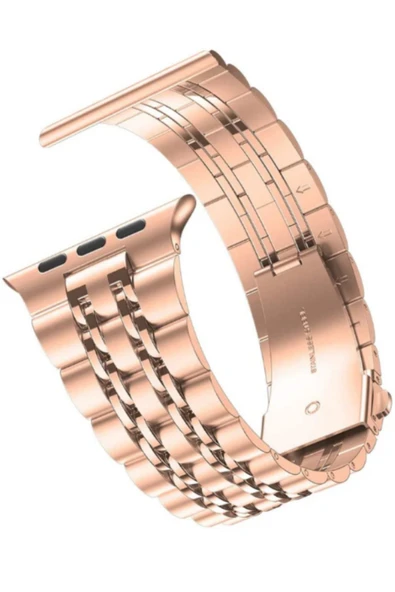 Apple Watch Uyumlu Beads Loop Paslanmaz Çelik Kordon 7,8,9,10,SE,Ultra 42,44,45,46,49mm Uyumlu