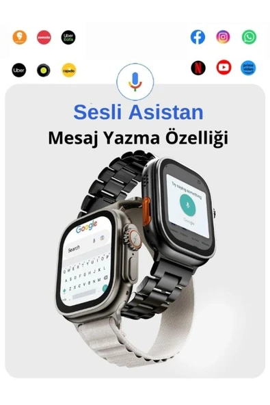 Watch Ultra Kameralı 4g Sim Kartlı 32gb Akıllı Saat Çocuk Wi-fi Googleplay Iphone Huawei Uyumlu 8-9 - 5