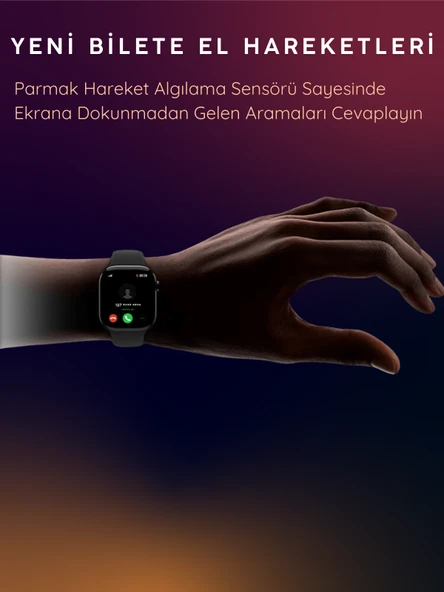 Watch HK 10 + Mini Plus Uzay Gri AMOLED Ekranlı Akıllı Saat 41mm, 2GB Depolama, iPhone & Huawei Uyumlu 8,9,10 - 5