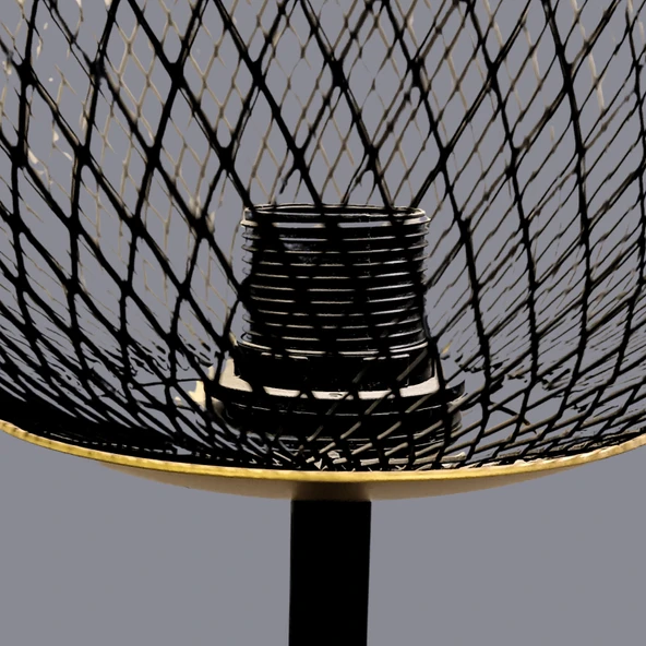 Cele Siyah Gold Kafes Lambader - 3