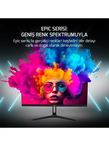 James Donkey Epic E10 23.8'' 200Hz 0.5Ms FHD VA Panel Gaming Monitör (Sıfır Ölü Piksel Garantili) - 5