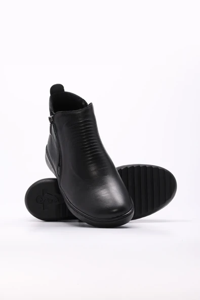 Hakiki Deri  Kadın Klasik Bot 864SZA1205 - Resim 3