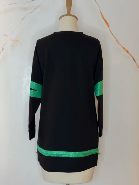 TAŞLI YAZILI SWEATSHIRT - 2