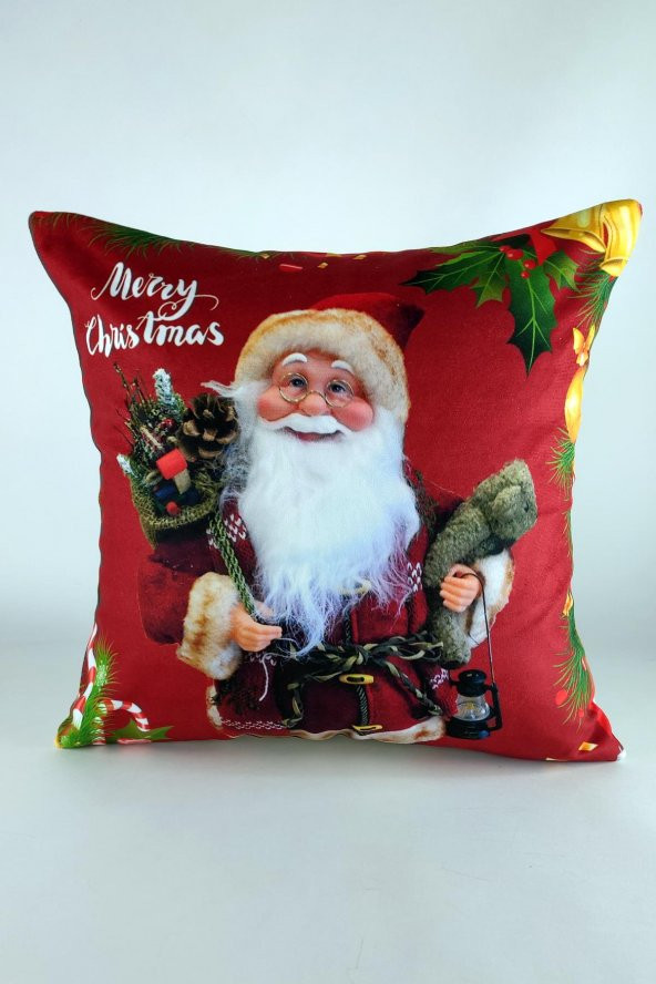 Mrs.Gugar Noel Baba Kırlent Kılıfı -117 - 1