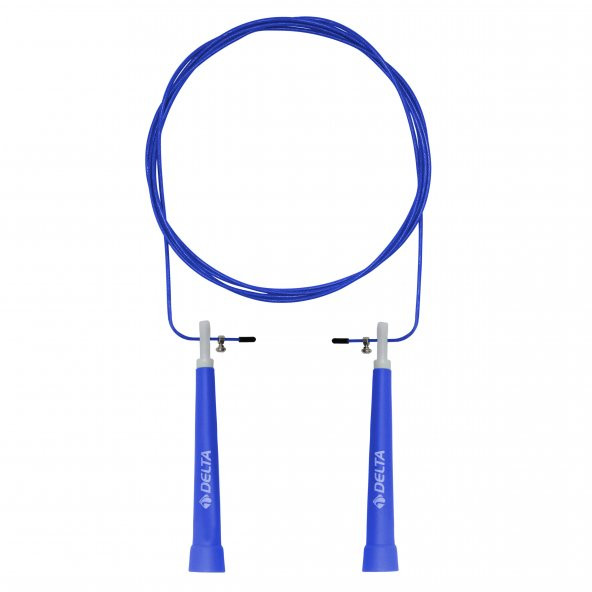 Delta Crossfit Speed Jump Rope Çelik Telli Hızlı Mavi Atlama İpi - 4