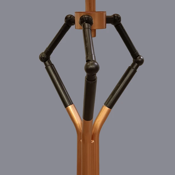 Seren Siyah Bronz Tripod Lambader - 4