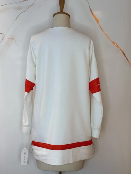 TAŞLI YAZILI SWEATSHIRT - 6