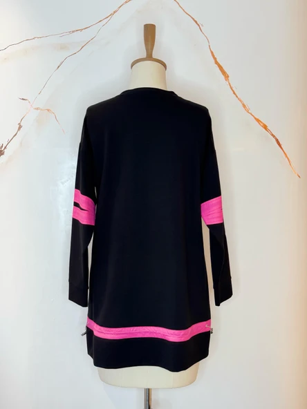 TAŞLI YAZILI SWEATSHIRT - 4