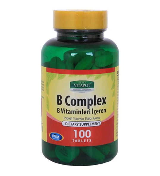 Vitapol Vitamin B Complex 100 Tablet B Vitamini Kompleks