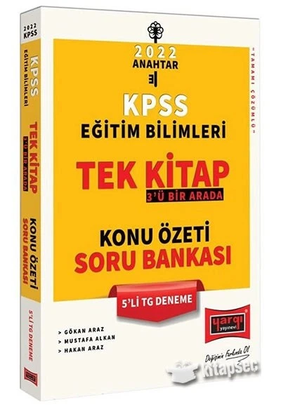 2022 KP Eğitim Bilimleri Anahtar Konu Anlatımlı Soru Bankası 5 Deneme Tek Kitap Yargı Yayınları