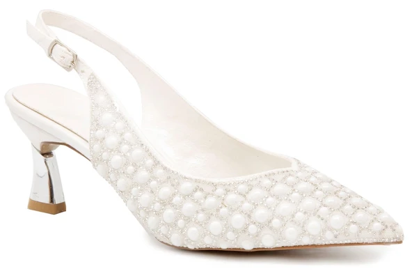 Gedikpaşalı Bty 25Y 223 Beyaz Bayan Ayakkabı Abiye ürün görseli