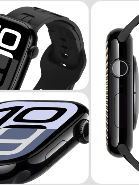 Watch HK 10 + Mini Plus Uzay Gri AMOLED Ekranlı Akıllı Saat 41mm, 2GB Depolama, iPhone & Huawei Uyumlu 8,9,10 - 10