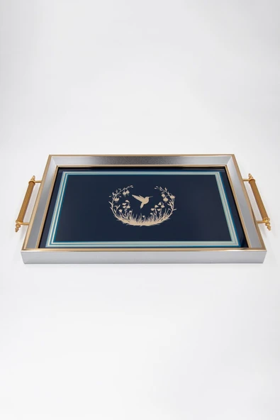 Mondecor MARBELLA DEKORATİF SÖZ NİŞAN SUNUM TEPSİSİ 49X31CM