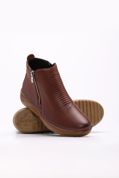 Hakiki Deri  Kadın Klasik Bot 864SZA1205 - Resim 8