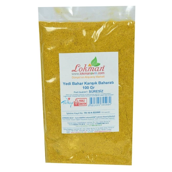 Doğal Yedi Bahar Karışık Baharatı 7 Çeşit Baharat Karışımı 100GR - 2
