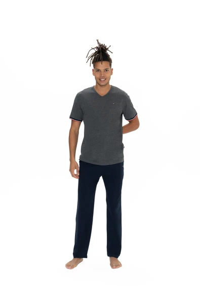U.S. Polo Assn. 18896 Erkek Büyük Beden Pijama Takımı