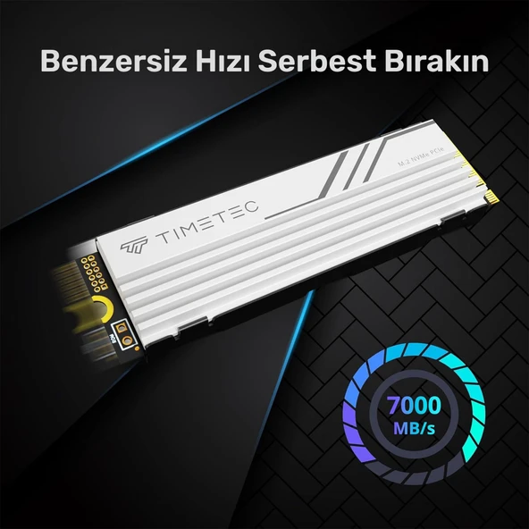 Timetec Pro MS47 2TB 5000/4400MB/s Gen4x4 22x80 M.2 NVMe SSD Beyaz - 3