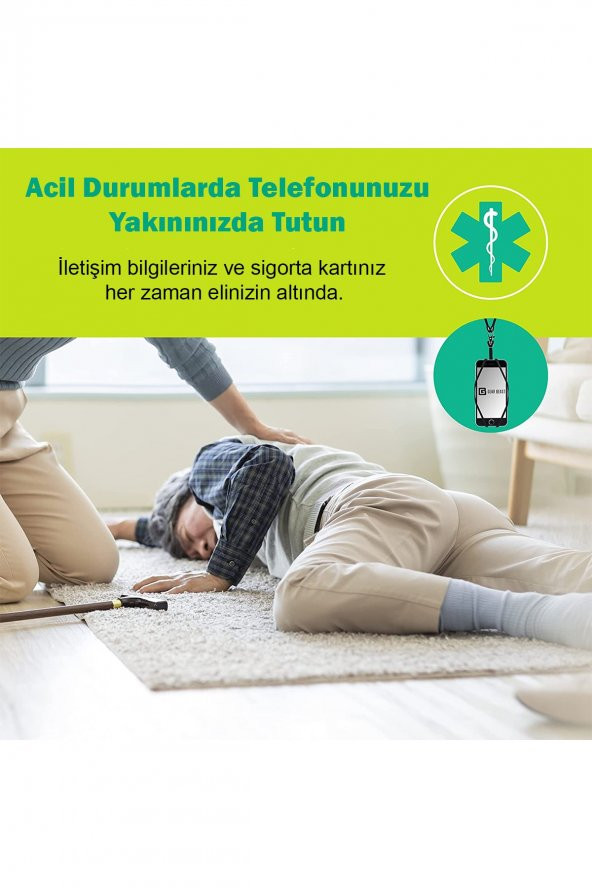 Tüm Telefonlara Uyumlu Pembe Askılı Telefon Kılıfı - 2