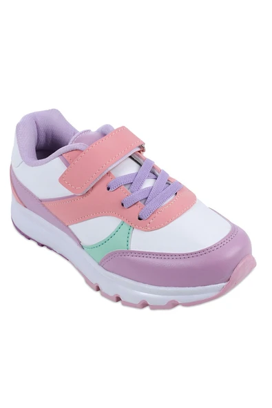 Günlük Ortapedik Çocuk Spor Ayakkabı Cırt Cırtlı Anatomik Esnek Taban Ergonomik Rahat Sneaker - 2