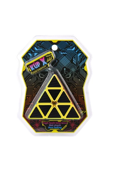 Üçgen Zeka Küpü, QY SpeedCube, Pyraminx Profesyonel QY Ming S2 3x3 Karbon Fiber Küp - 2