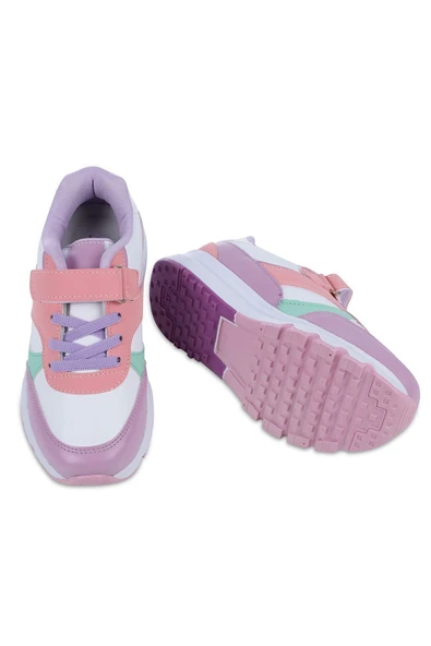 Günlük Ortapedik Çocuk Spor Ayakkabı Cırt Cırtlı Anatomik Esnek Taban Ergonomik Rahat Sneaker - 3