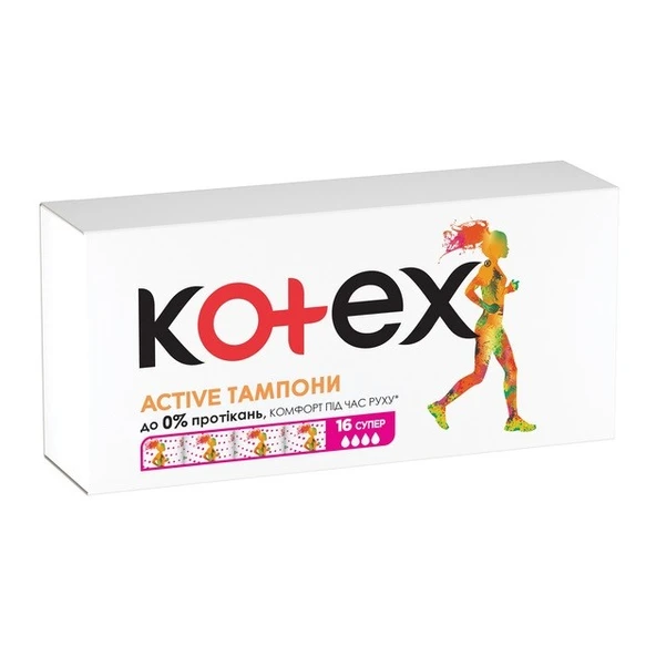 Kotex Tampon Actıve Super 16 Lı