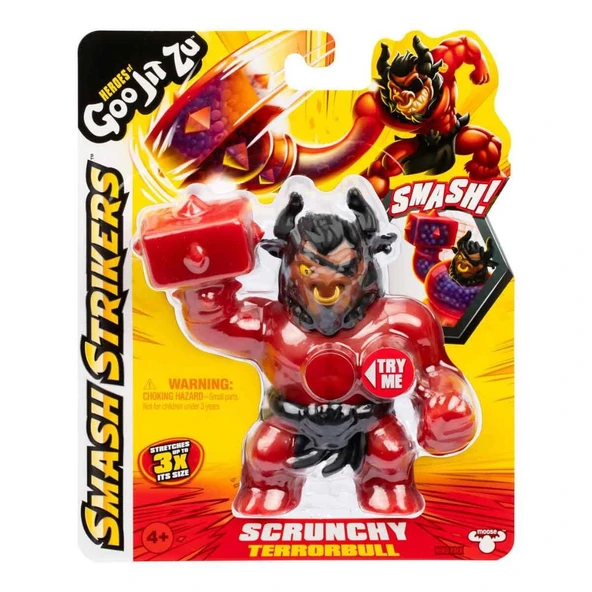 Goojitzu Smash Strikers Tekli Figür Paketi Scrunchy Terrorbull GJT57000-4