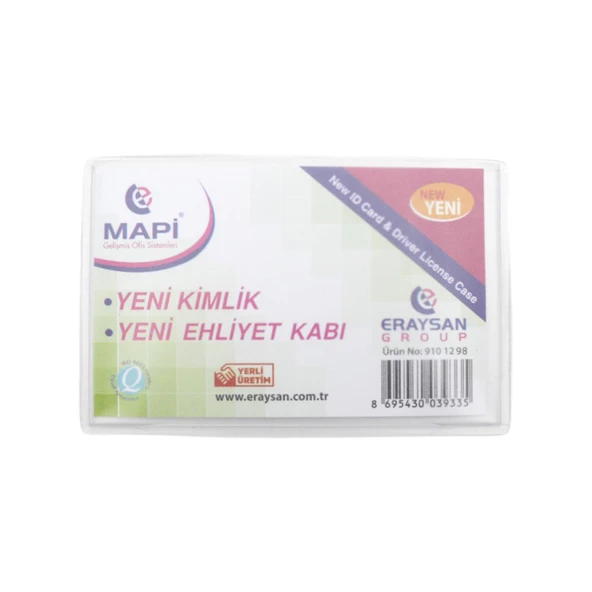 Mapi 54x86 Pvc Yeni Ehliyet Kimlik Kabı 100 lü 9101295 - 2