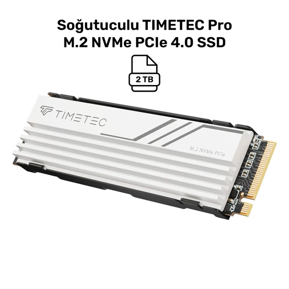 Timetec Pro MS47 2TB 5000/4400MB/s Gen4x4 22x80 M.2 NVMe SSD Beyaz - 2