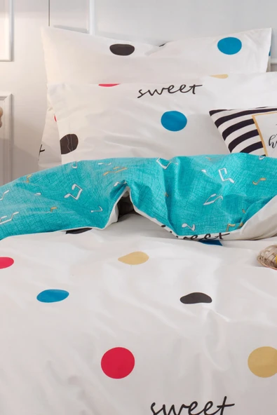 Enlora Home Stk Nevresim Seti Çift Kişilik Baskılı Snoker Krem - 2