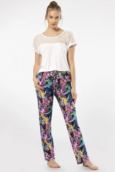 Türen Kadın Desenli Pijama Takımı - Resim 2