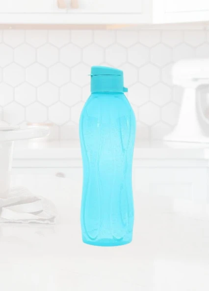 Matara Kapaklı Okul Suluğu Plastik Su Şişesi Mavi 750 ml
