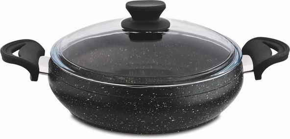 Lavonni 28 Cm Granit Basık Güveç Tencere