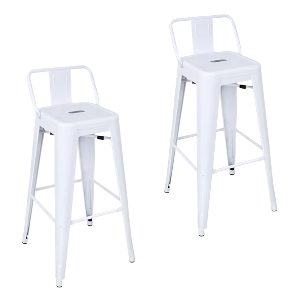 Tolix Sırtlı Metal Bar (2 Adet) - 2