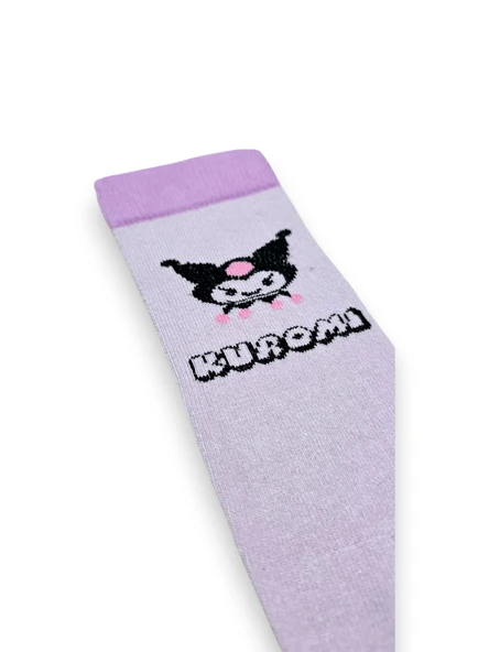 Kuromi Kız Çocuk Dizaltı Çorap - 3