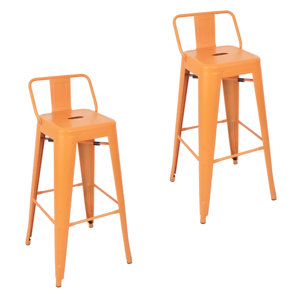 Tolix Sırtlı Metal Bar (2 Adet) - 7