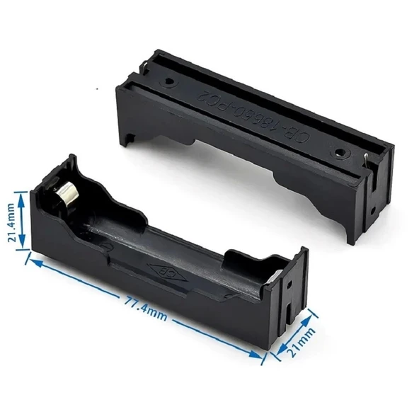 18650 Tekli Pil Kutusu Pil Yuvası - Resim 4