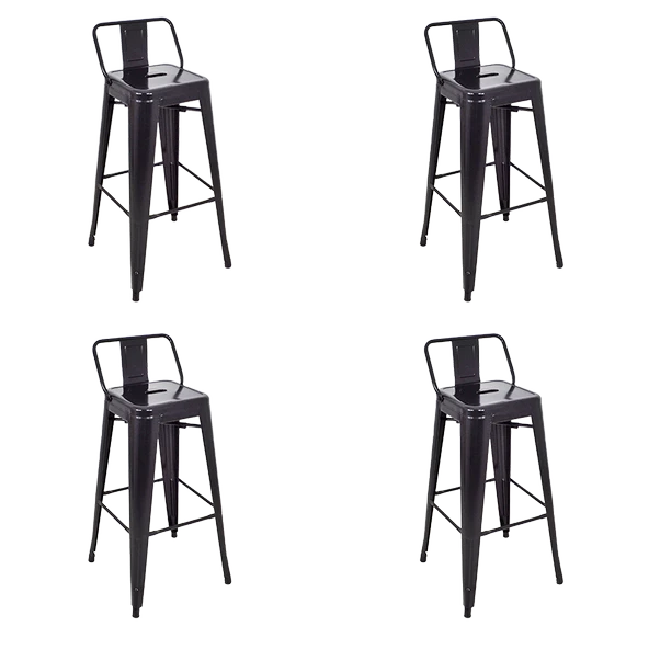 Tolix Sırtlı Metal Bar (4 Adet) - 6